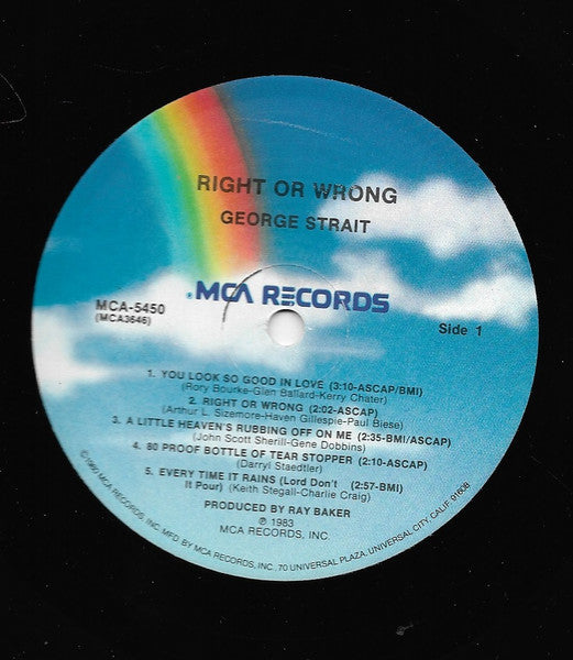 George Strait - Right Or Wrong