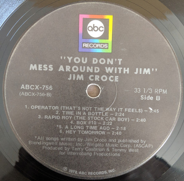 Jim Croce - You Don't Mess Around With Jim