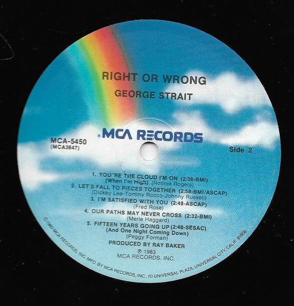 George Strait - Right Or Wrong