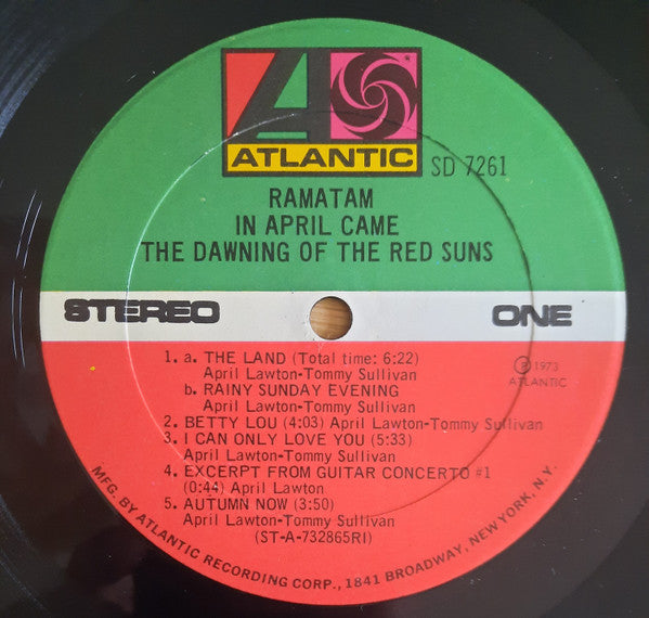 Ramatam - In April Came The Dawning Of The Red Suns