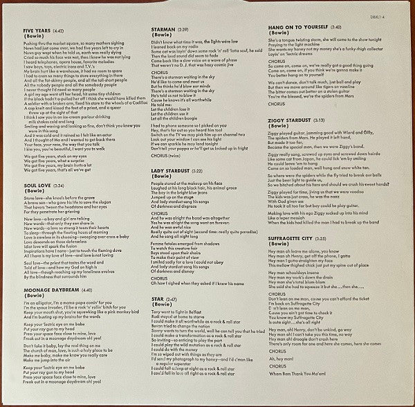 David Bowie - The Rise And Fall Of Ziggy Stardust And The Spiders From Mars