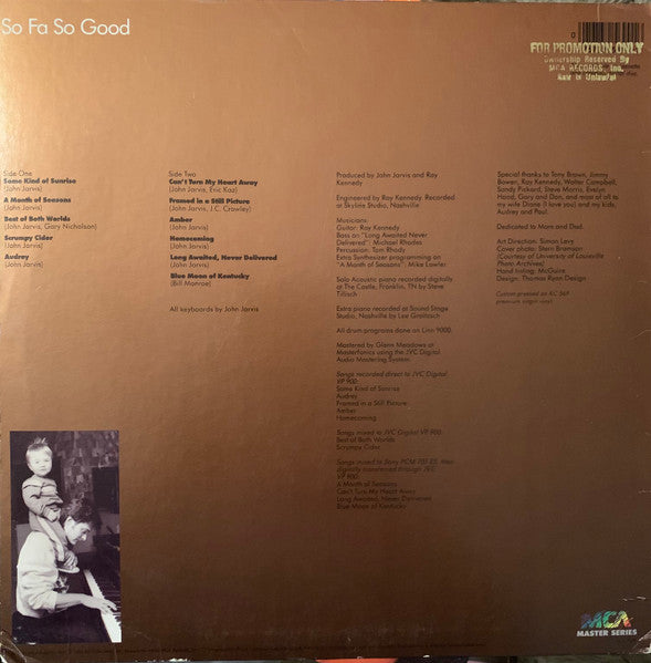 John Jarvis - So Fa So Good