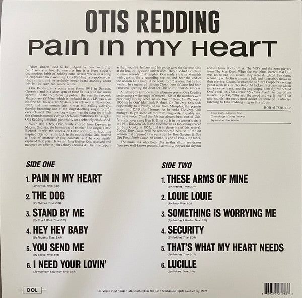 Otis Redding - Pain In My Heart