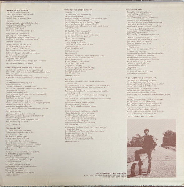Jim Croce - You Don't Mess Around With Jim