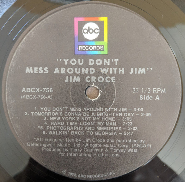 Jim Croce - You Don't Mess Around With Jim