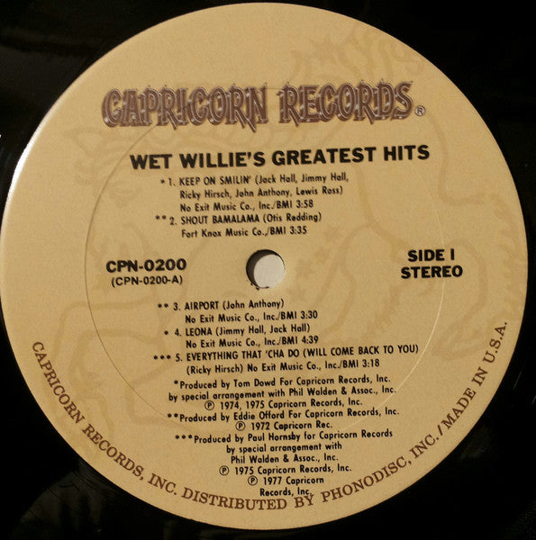 Wet Willie - Wet Willie Greatest Hits