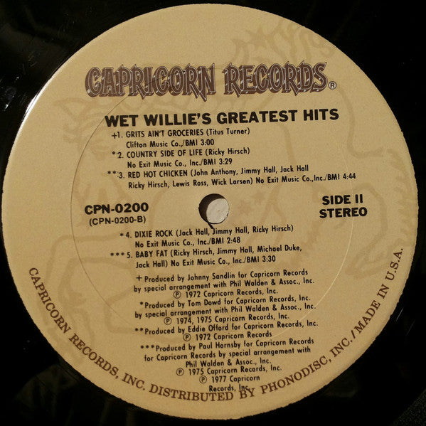 Wet Willie - Wet Willie Greatest Hits