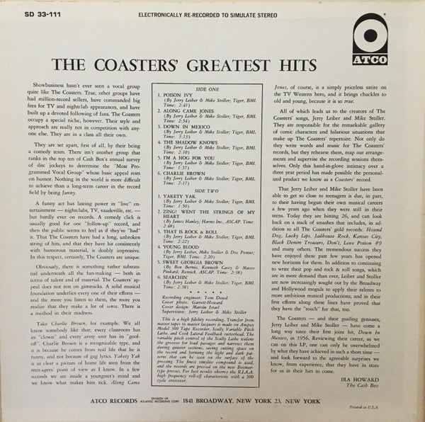 The Coasters - The Coasters' Greatest Hits