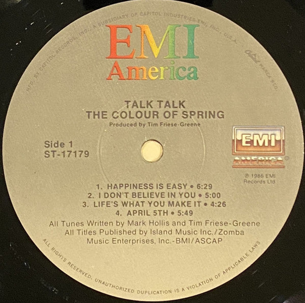 Talk Talk - The Colour Of Spring