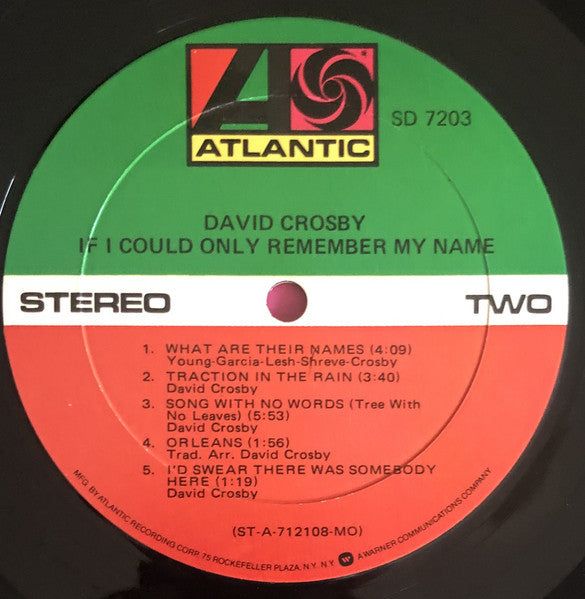 David Crosby - If I Could Only Remember My Name