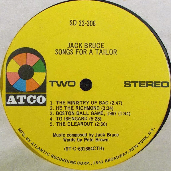 Jack Bruce - Songs For A Tailor