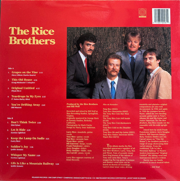The Rice Brothers - The Rice Brothers