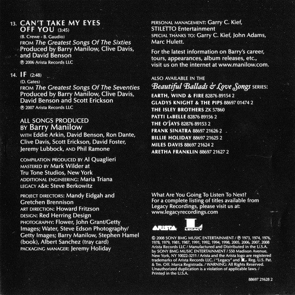Barry Manilow - Beautiful Ballads & Love Songs