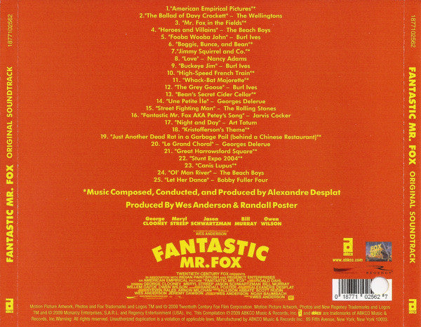 Various - Fantastic Mr. Fox (Original Soundtrack)