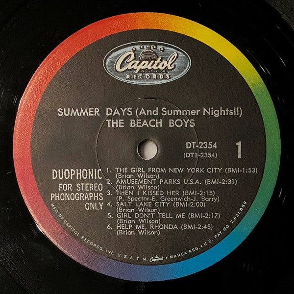 The Beach Boys - Summer Days (And Summer Nights!!)