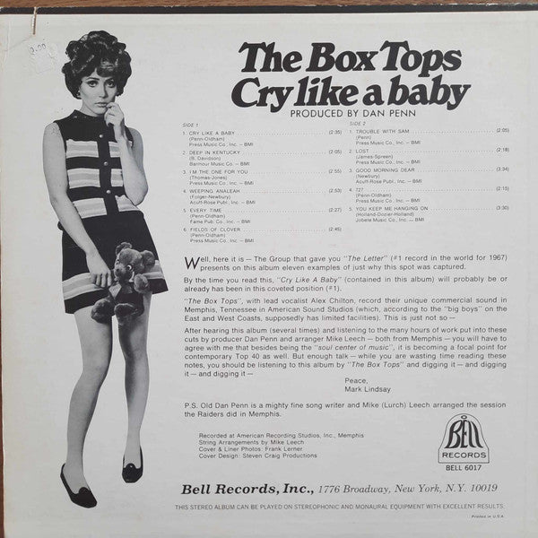 Box Tops - Cry Like A Baby