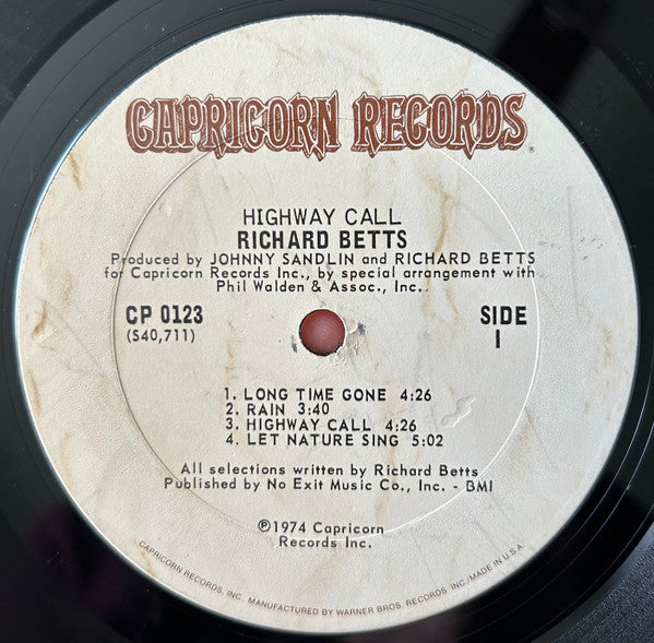 Dickey Betts - Highway Call