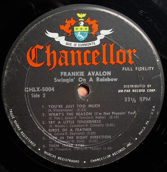 Frankie Avalon - Swingin' On A Rainbow