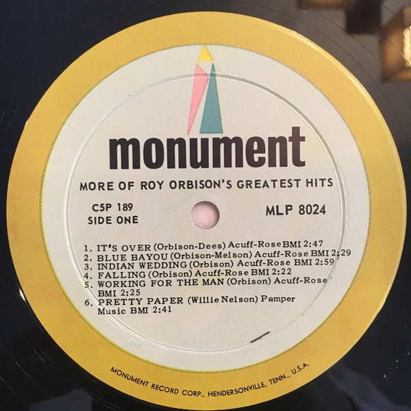 Roy Orbison - More Of Roy Orbison's Greatest Hits