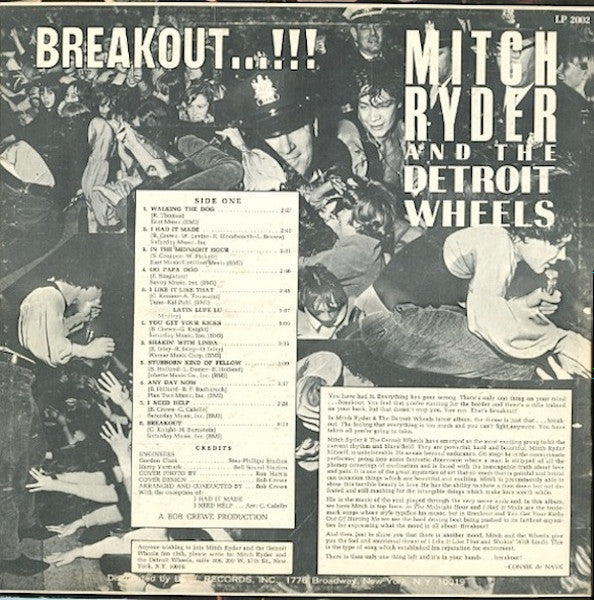 Mitch Ryder & The Detroit Wheels - Breakout...!!!