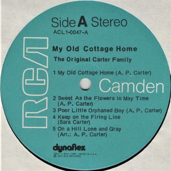 The Carter Family - My Old Cottage Home