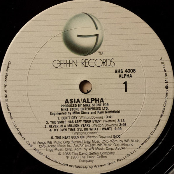 Asia (2) - Alpha