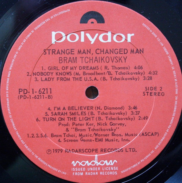 Bram Tchaikovsky - Strange Man, Changed Man