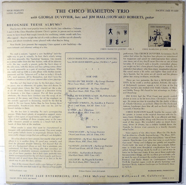 The Chico Hamilton Trio - Chico Hamilton Trio