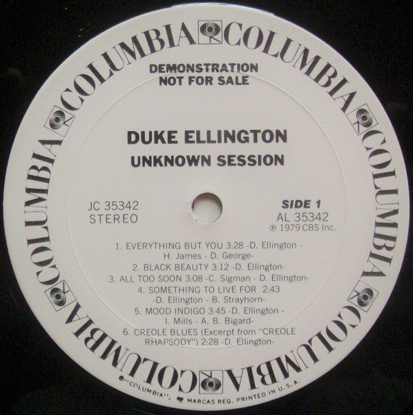Duke Ellington - Unknown Session