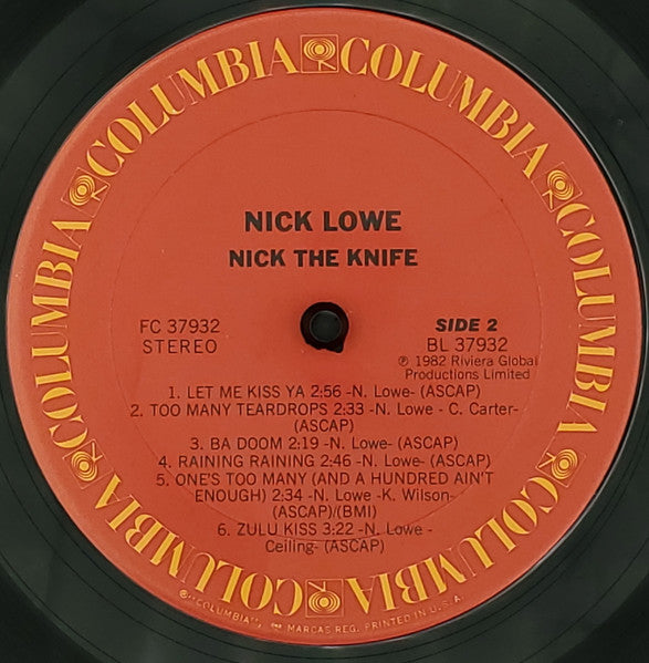 Nick Lowe - Nick The Knife
