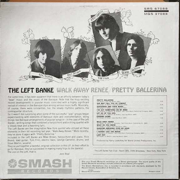 The Left Banke - Walk Away Renée / Pretty Ballerina