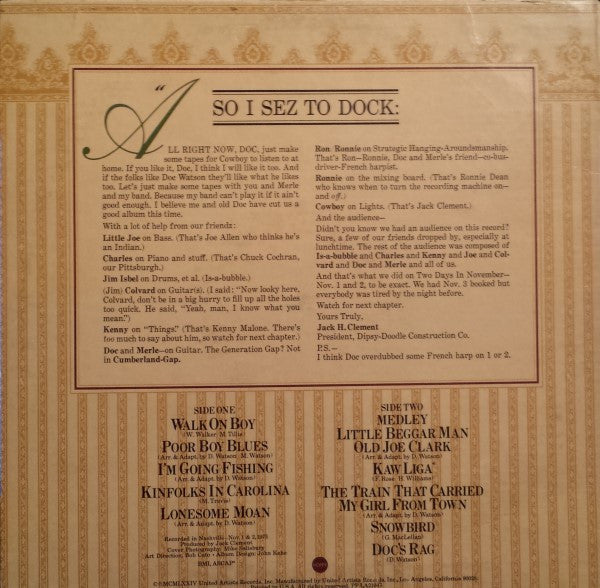 Doc & Merle Watson - Two Days In November