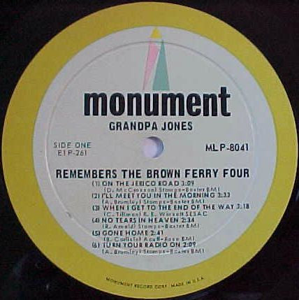Grandpa Jones - Grandpa Jones Remembers The Brown's Ferry Four