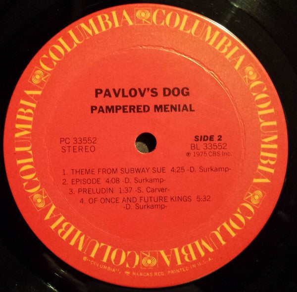 Pavlov's Dog - Pampered Menial