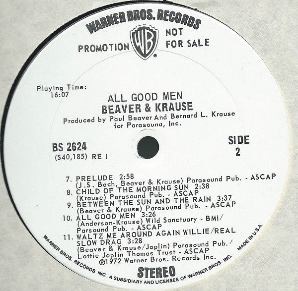 Beaver & Krause - All Good Men