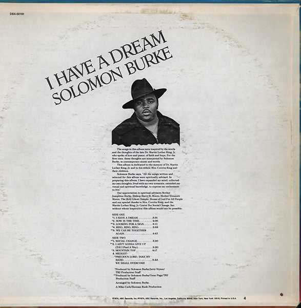 Solomon Burke - I Have A Dream
