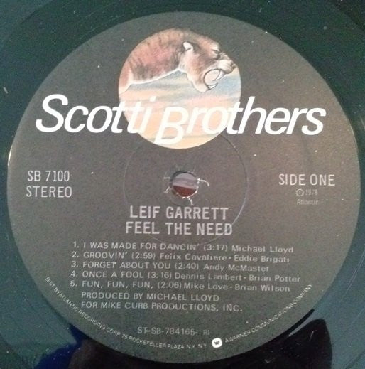 Leif Garrett - Feel The Need