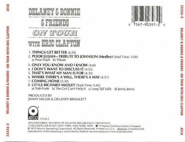Delaney & Bonnie & Friends - On Tour