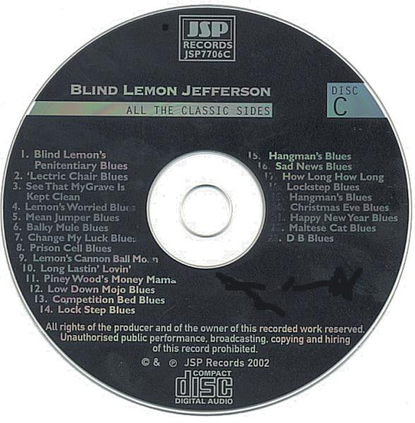 Blind Lemon Jefferson - The Complete 94 Classic Sides Remastered