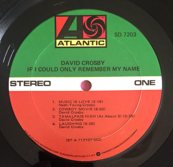 David Crosby - If I Could Only Remember My Name