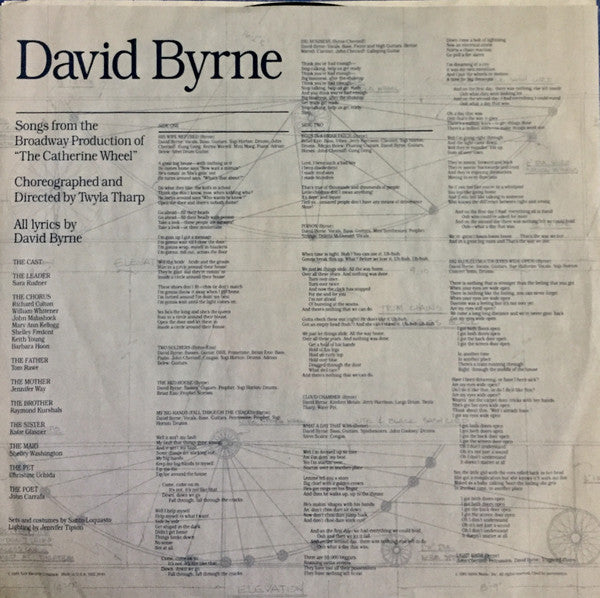 David Byrne - Songs From The Broadway Production Of "The Catherine Wheel"