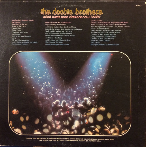 The Doobie Brothers - What Were Once Vices Are Now Habits