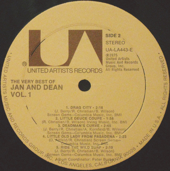 Jan & Dean - The Very Best Of Jan & Dean Vol. 1
