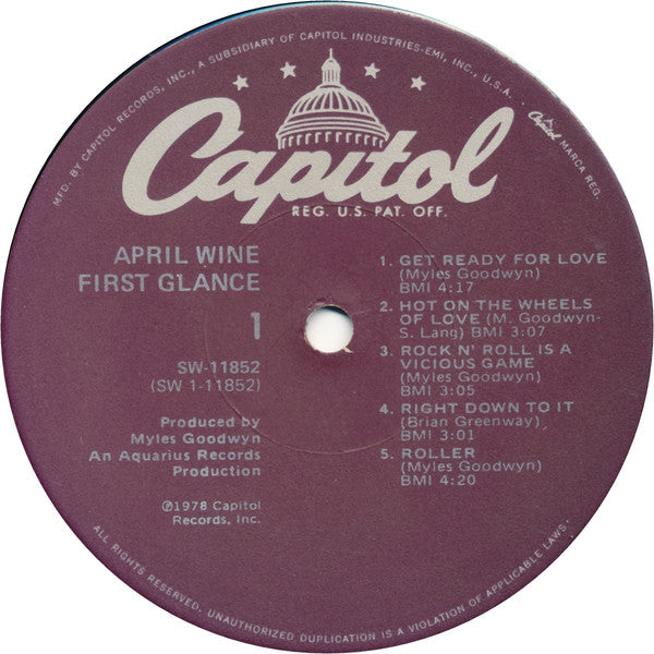 April Wine - First Glance