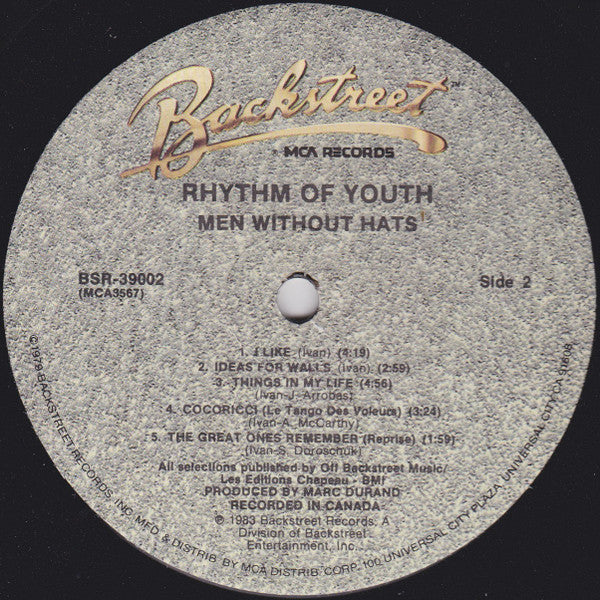 Men Without Hats - Rhythm Of Youth