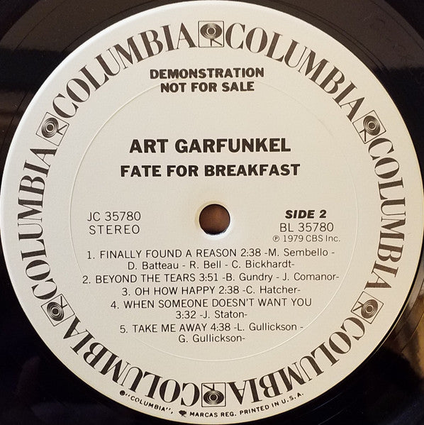 Art Garfunkel - Fate For Breakfast