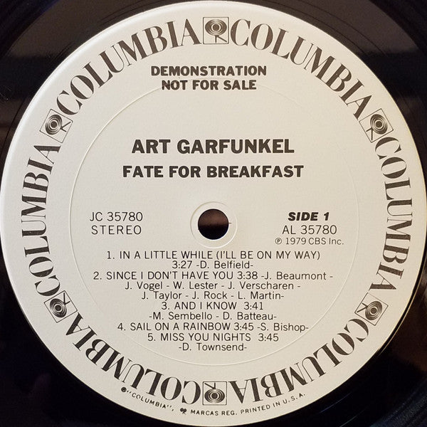 Art Garfunkel - Fate For Breakfast