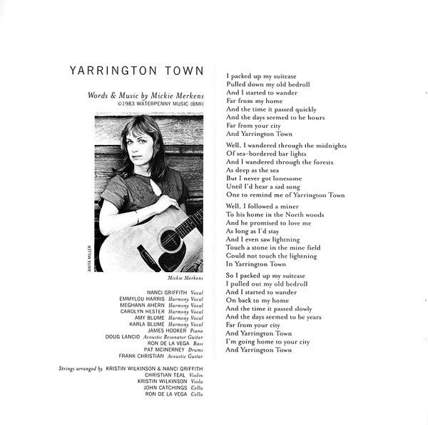 Nanci Griffith - Other Voices, Too (A Trip Back To Bountiful)
