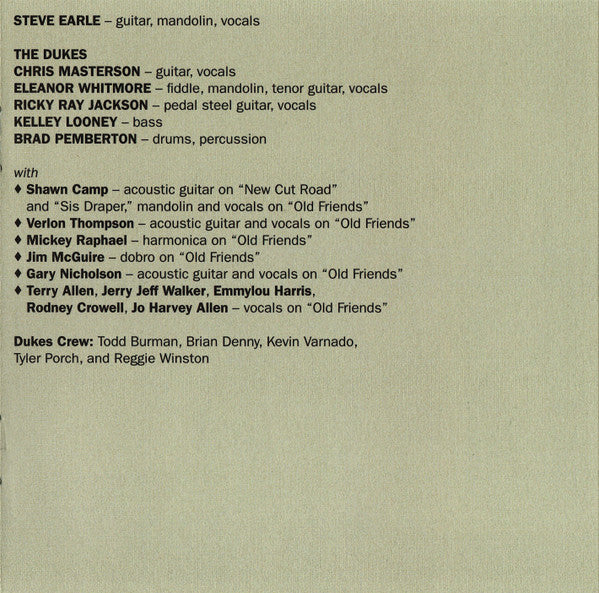 Steve Earle & The Dukes - Guy
