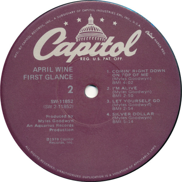 April Wine - First Glance
